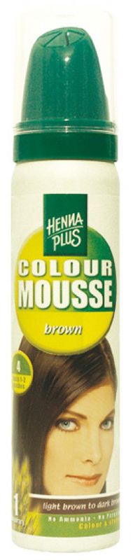 HENNA PLUS Colour Mousse Brown 4 75ml