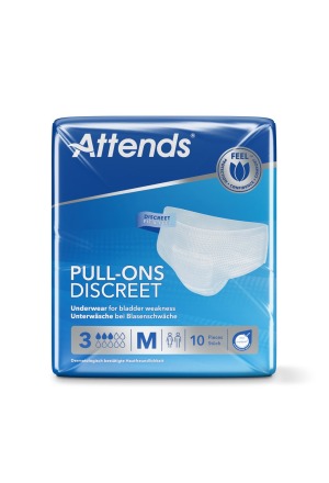 ATTENDS Pull Ons 3 Discreet M Btl 10 pièces