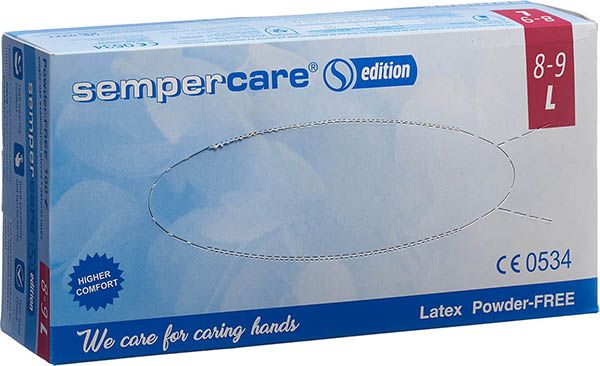 Gants Sempercare Edition Latex L non poudrés 100 pièces
