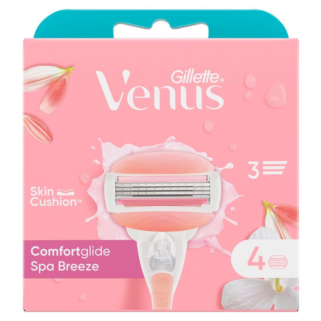 Gillette Venus Comfortglide Lames système Spa Breeze 4 pièces
