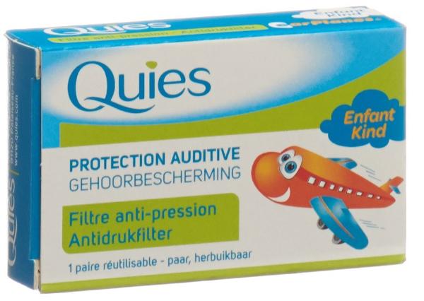 QUIES EARPLANES Casque antibruit à pression positive pour enfants 2 pièces QUIES EARPLANES Casque antibruit à pression positive pour enfants 2 pièces