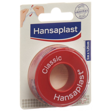 Hansaplast Classic sparadrap 5mx1.25cm Hansaplast Classic sparadrap 5mx1.25cm