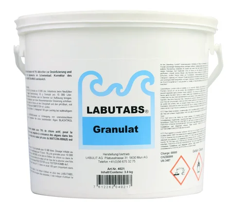 LABUTABS, granulés de chlore, 3 kg