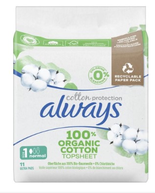 ALWAYS Ultra Binde Cot Protect Norm Ailes 11 pces