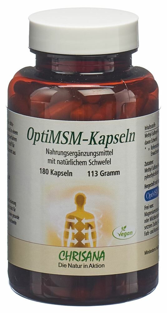 CHRISANA Opti MSM Capsules Ds 180 pièces