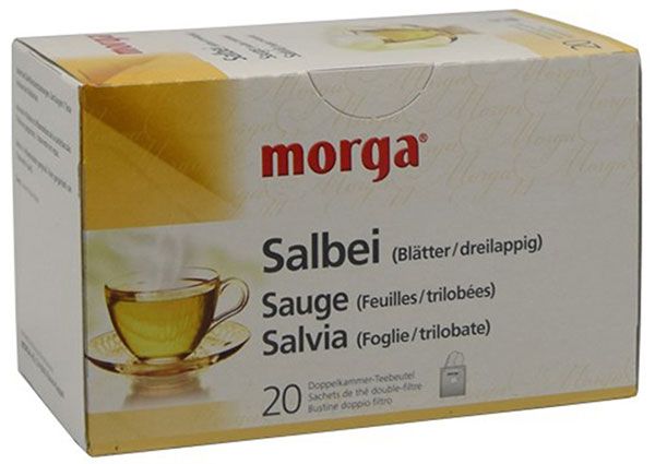 MORGA Infusion de feuilles de sauge trilobée Btl 20 pièces MORGA Infusion de feuilles de sauge trilobée Btl 20 pièces
