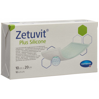 Zetuvit Plus Silicone 10x20cm 10 pièces