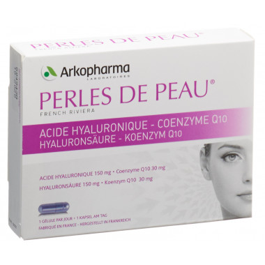 PERLES DE PEAU Acide hyaluronique + Q10 gélules 30 pièces PERLES DE PEAU Acide hyaluronique + Q10 gélules 30 pièces