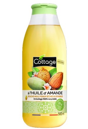 COTTAGE Huile de douche Amande Fl 560ml