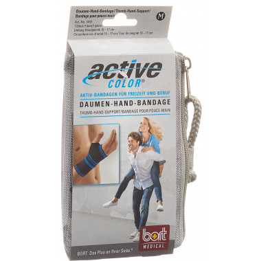 Bort ActiveColor Bandage pour pouce et main M noir Bort ActiveColor Bandage pour pouce et main M noir