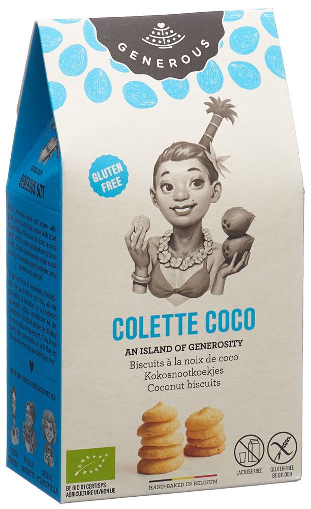 GENEROUS Colette Coco Biscuit frais gluten 100g