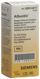 ALBUSTIX Bandelettes de réactifs 50 pces