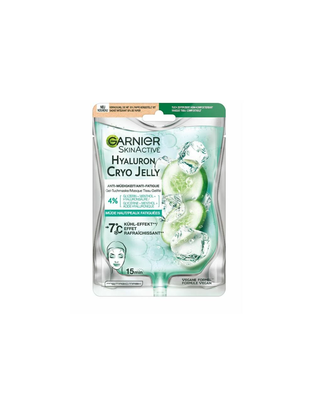 Garnier Skinactive Cryo Jelly Masque en tissu Face sachet 27 g Garnier Skinactive Cryo Jelly Masque en tissu Face sachet 27 g