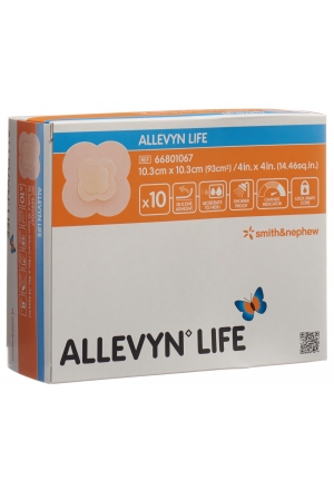 ALLEVYN LIFE Bande en mousse Sil 10.3x10.3cm 10 pces