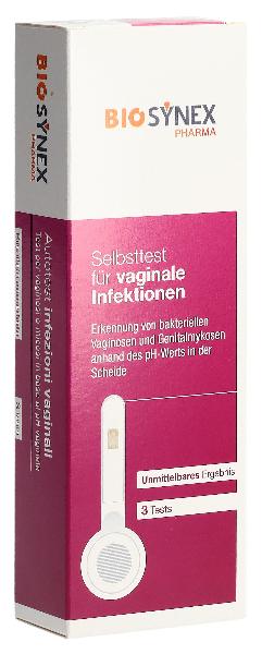 Autotest Biosynex pour les infections vaginales 3 pièces