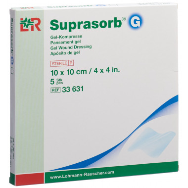 Suprasorb G Compresse de gel 10x10cm 5 pièces