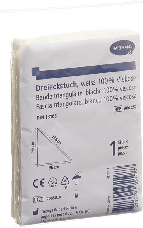 Hartmann Drap triangulaire blanc Hartmann Drap triangulaire blanc