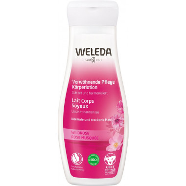 Lotion corporelle à la Rose musquée Weleda, soin nourrissant 200ml Lotion corporelle à la Rose musquée Weleda, soin nourrissant 200ml