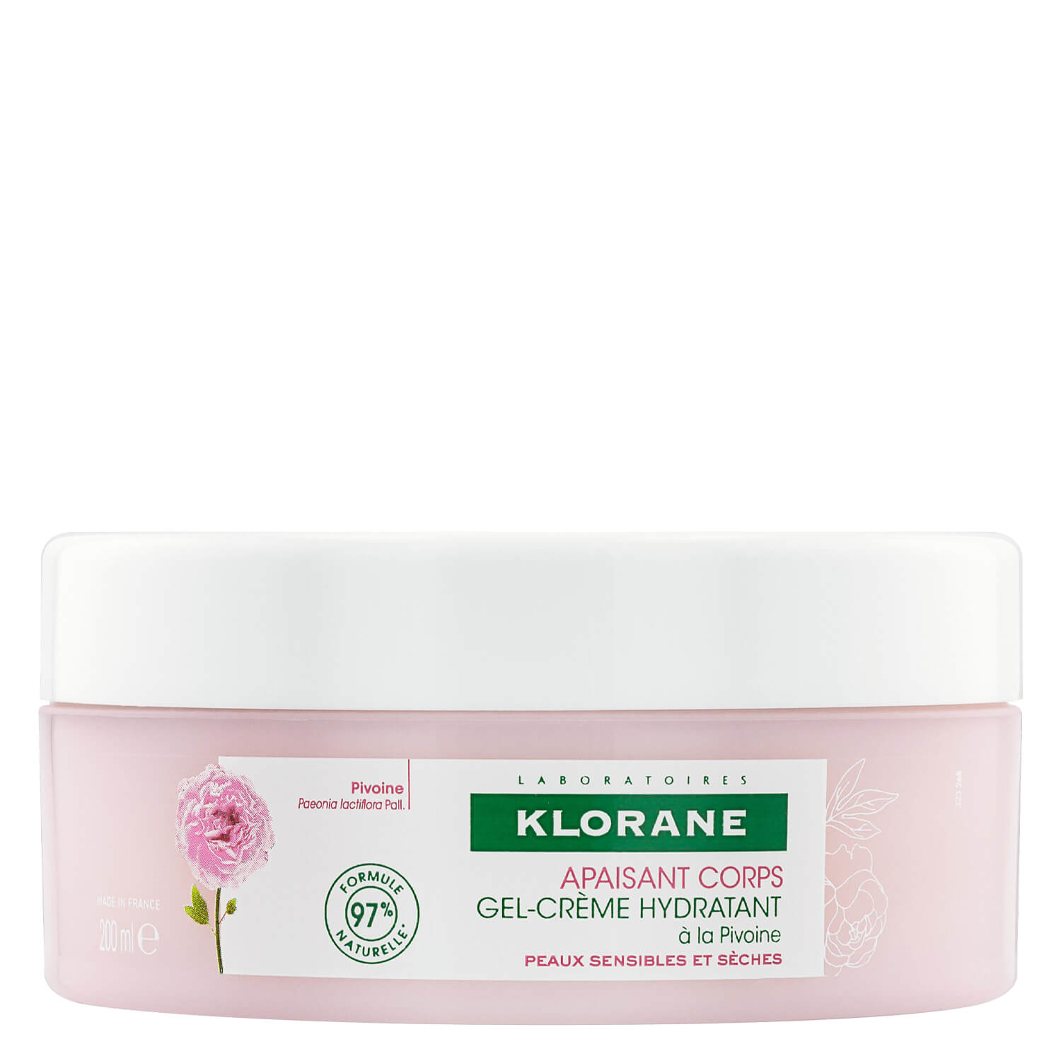 KLORANE Gel-crème hydratant à la pivoine bio 200ml