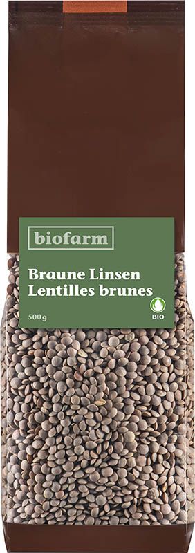 Lentilles brunes BIOFARM Bio 500g