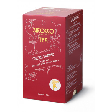 Sirocco Sachets de thé Green Tropic 20 pièces Sirocco Sachets de thé Green Tropic 20 pièces