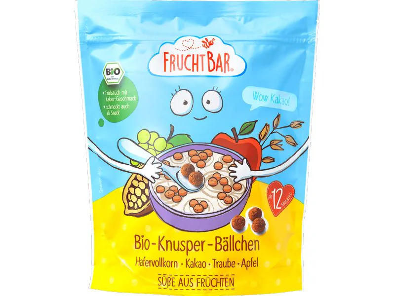 Fruchtbar Boules croustillantes au blé bio et au cacao 125g