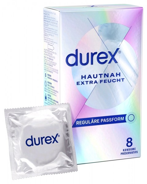 Préservatif Durex Hautnah extra humide 8 pièces Préservatif Durex Hautnah extra humide 8 pièces