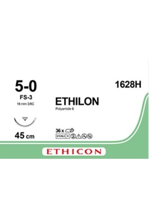 ETHILON 45cm noir 5-0 FS-3 36 pièces