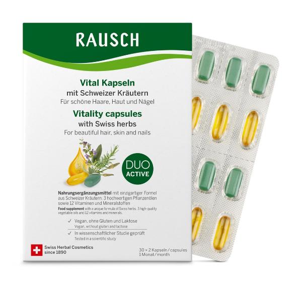 Rausch Herbes suisses Vital gélules 60 pièces Rausch Herbes suisses Vital gélules 60 pièces