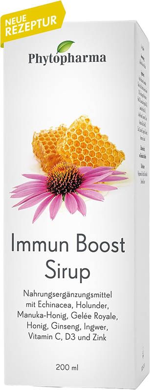 Phytopharma Immun Boost sirop bouteille en verre 200ml Phytopharma Immun Boost sirop bouteille en verre 200ml
