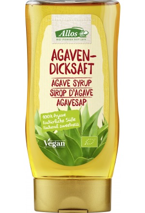 ALLOS Sirop d'agave en bouteille distributrice 250ml