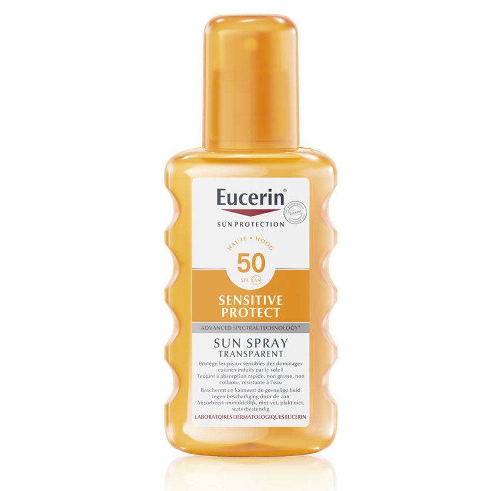 EUCERIN SUN Body Spray Sensitive Protect Transparent SPF50 Fl 200ml EUCERIN SUN Body Spray Sensitive Protect Transparent SPF50 Fl 200ml