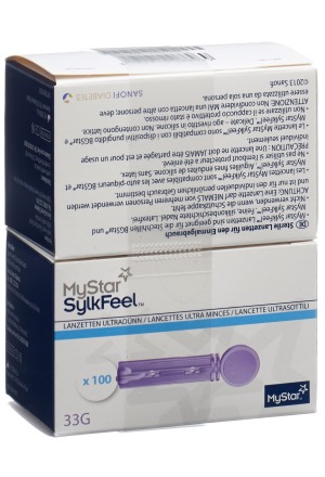 MyStar SylkFeel lancettes 33G 2 x 100 pièces
