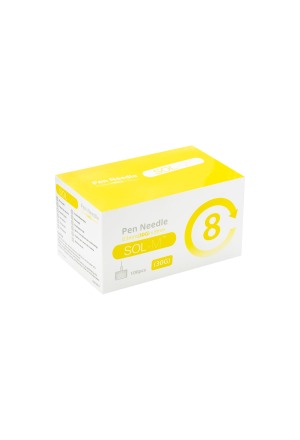 Aiguille SOL-M Pen 30G 0.3mmx8mm 100 pièces