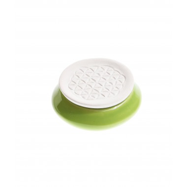 Aromalife Pierre à parfum Set Fleur de vie & soucoupe verte Aromalife Pierre à parfum Set Fleur de vie & soucoupe verte