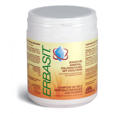 ERBASIT sels minéraux en poudre avec herbes 600g