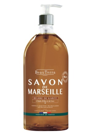 BeauTerra Savon liquide de Marseille au beurre de karité 1000ml BeauTerra Savon liquide de Marseille au beurre de karité 1000ml