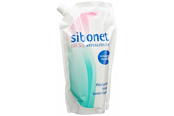 Sibonet savon liquide recharge pH 5.5 hypoallergénique 500ml
