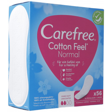 Carefree Cotton Feel 56 pièces