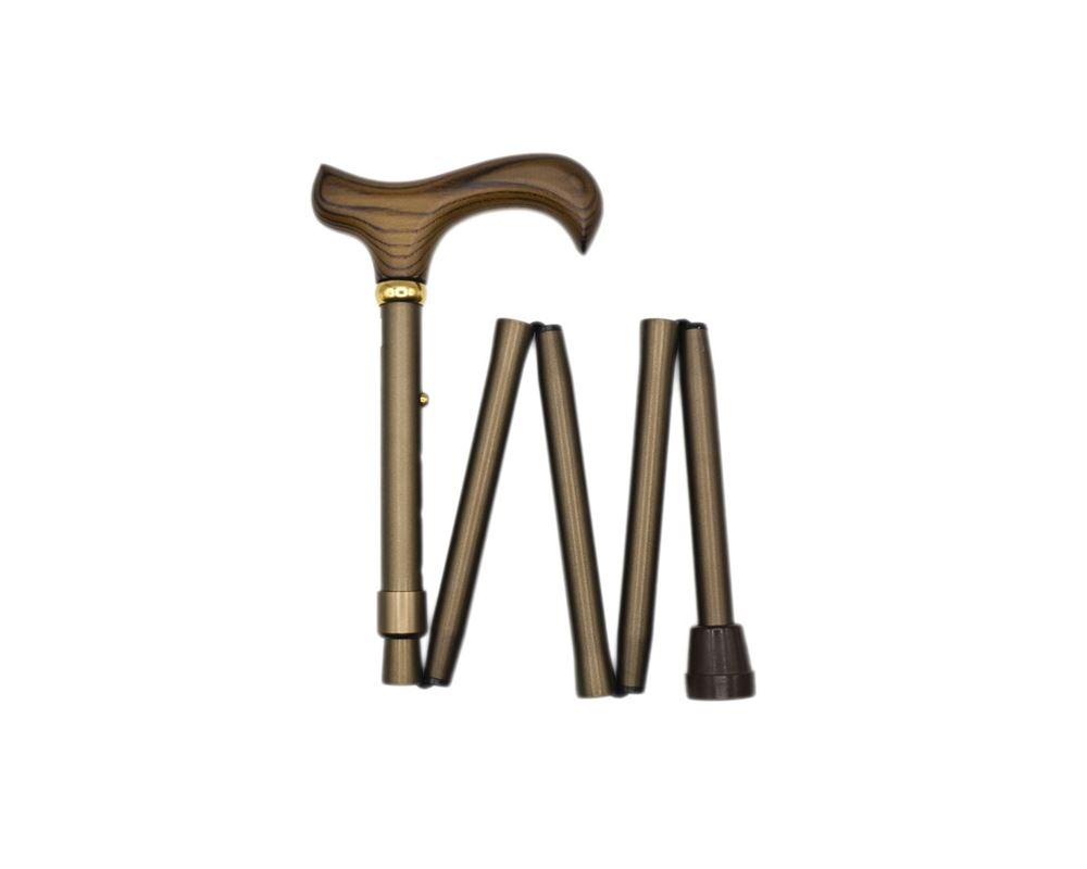Canne pliante GASTROCK 78-86cm 5f Alu bronze Derby
