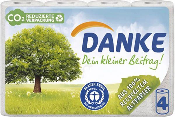 Merci Chiffons de ménage recyclés 45 feuilles 4 pièces