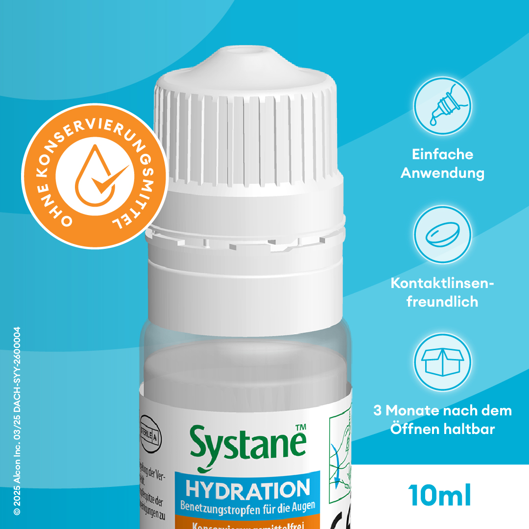 Systane Hydration Gouttes Mouillantes sans Conservateur 10ml
