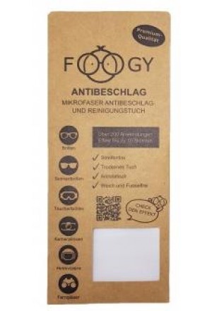 FOOGY Chiffon anti-buée et nettoyant en microfibres