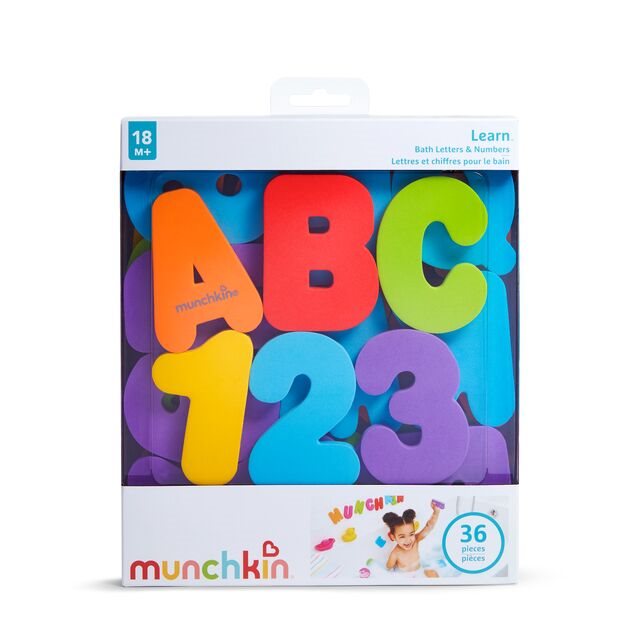 MUNCHKIN Lettres & chiffres pour le bain 36 pièces