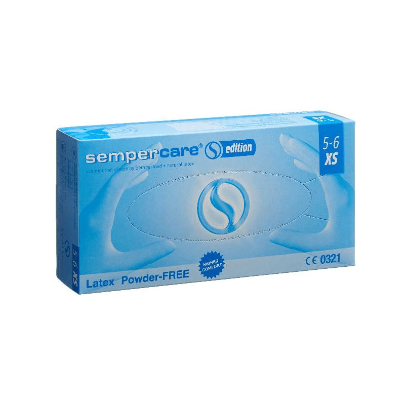 Gants Sempercare Edition Latex XS non poudrés 100 pièces