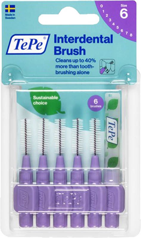 Brosse interdentaire TePe 1.1mm violet 6 pièces