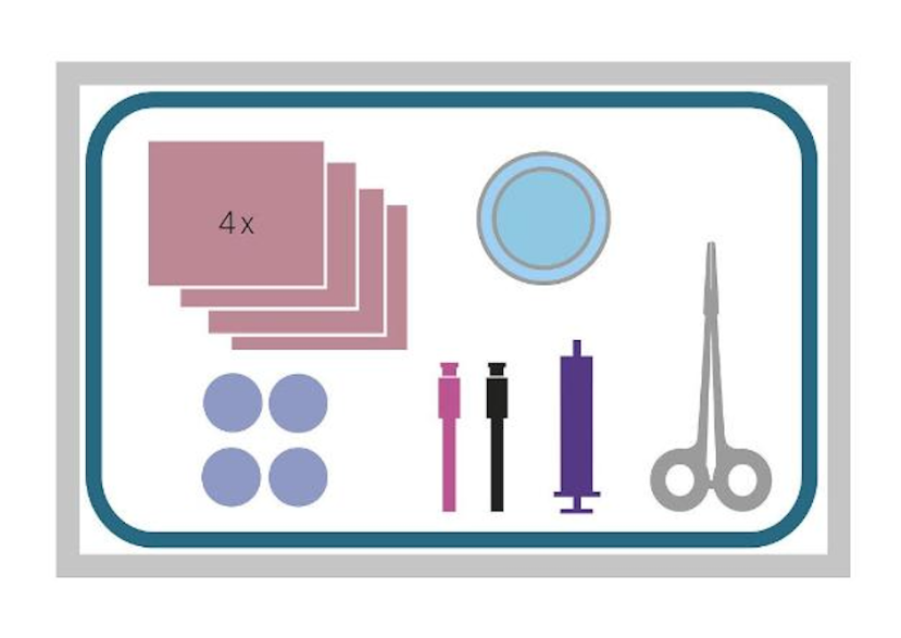 MediSet Préparation du kit d'infiltration B1885
