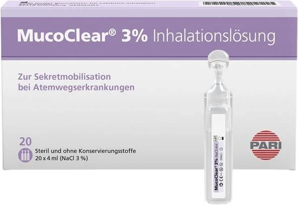PARI MucoClear NaCl Inhal Lös 3 % hyp 20 Amp 4ml