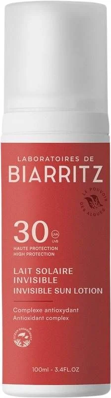 Laboratoires de Biarritz Lait solaire Invisible SPF30 Disp 100ml