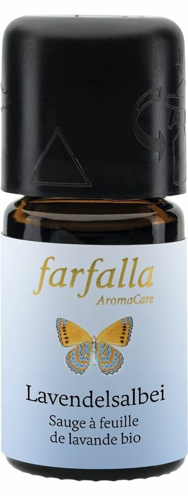 FARFALLA Huile essentielle de sauge lavande pauvre en cétones bio 5ml FARFALLA Huile essentielle de sauge lavande pauvre en cétones bio 5ml
